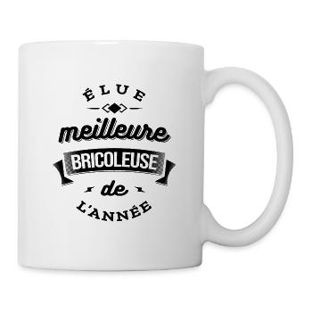 ELUE MEILLEURE BRICOLEUSE DE L'ANNEE - Mug blanc - blanc - Droite