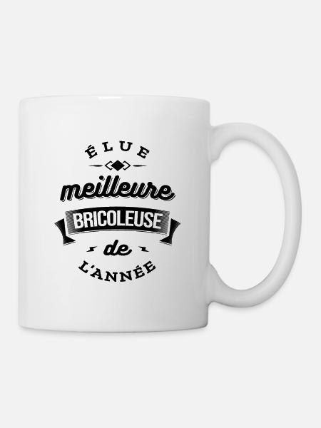 ELUE MEILLEURE BRICOLEUSE DE L'ANNEE - Mug blanc - blanc
