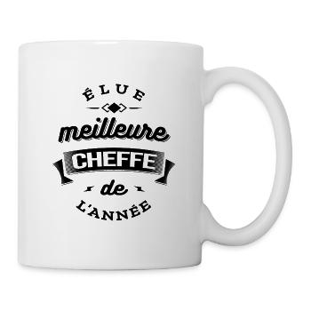 ELUE MEILLEURE CHEFFE DE L'ANNEE - Mug blanc - blanc - Droite