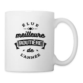 ELUE MEILLEURE ROUTIERE DE L'ANNEE - Mug blanc - blanc - Droite