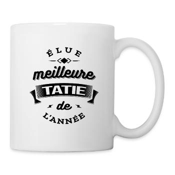 ELUE MEILLEURE TATIE DE L'ANNEE - Mug blanc - blanc - Droite