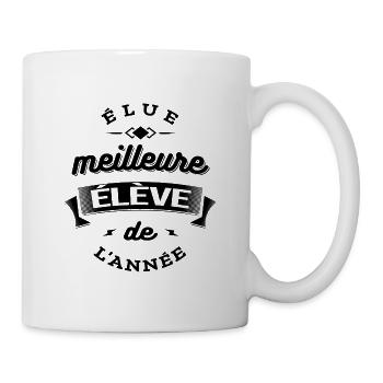 ELUE MEILLEURE ELEVE DE L'ANNEE - Mug blanc - blanc - Droite