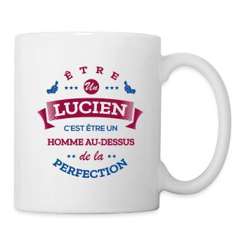 LUCIEN PARFAIT - NOM LUCIEN - Mug blanc - blanc - Droite