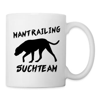 Mantrailing rechercheteam cadeau chien de recherche chiens - Mug blanc - blanc - Droite