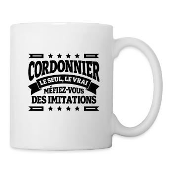 CORDONNIER LE SEUL LE VRAI - Mug blanc - blanc - Droite