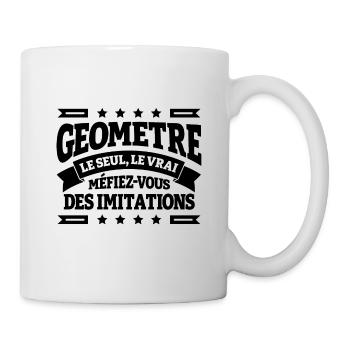 GÉOMÈTRE LE SEUL LE VRAI - Mug blanc - blanc - Droite