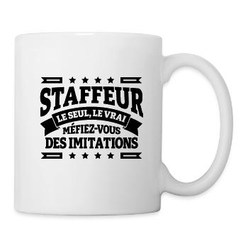 STAFFEUR LE SEUL LE VRAI - Mug blanc - blanc - Droite