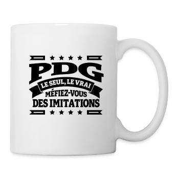 PDG LE SEUL LE VRAI - Mug blanc - blanc - Droite