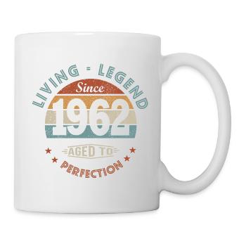 legend since 1962 Né En 1962 anniversaire 60 ans - Mug blanc - blanc - Droite