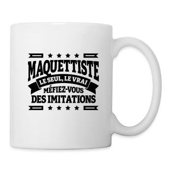 MAQUETTISTE LE SEUL LE VRAI - Mug blanc - blanc - Droite