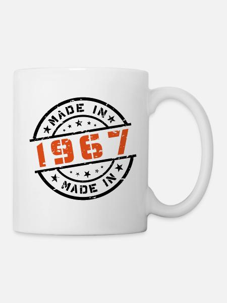 Anniversaire de naissance Born En 1967 - Made in 1967 - Mug blanc - blanc