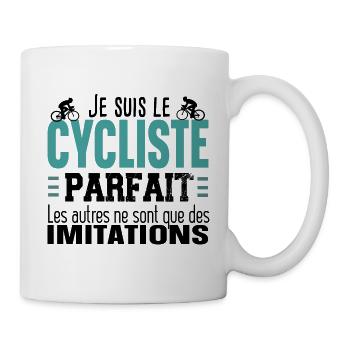Cycliste Cyclisme Vélo VTT Humour Sport T-shirts - Mug blanc - blanc - Droite