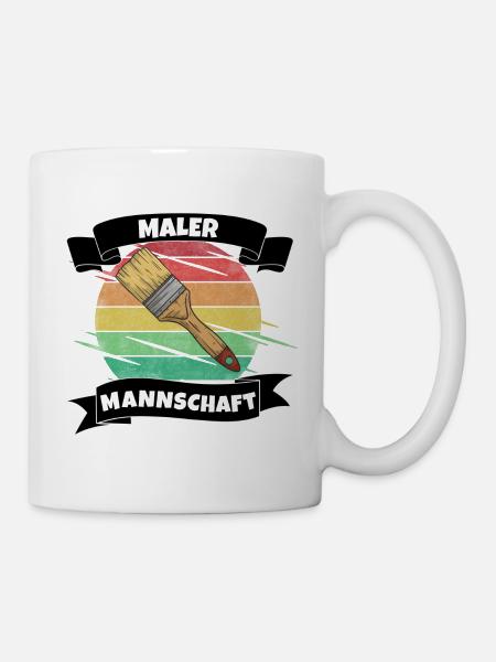 Maler Mannschaft - Tasse - Weiß