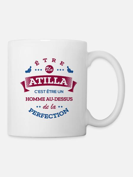 ATILA PARFAIT - NOM ATILA - Mug blanc - blanc