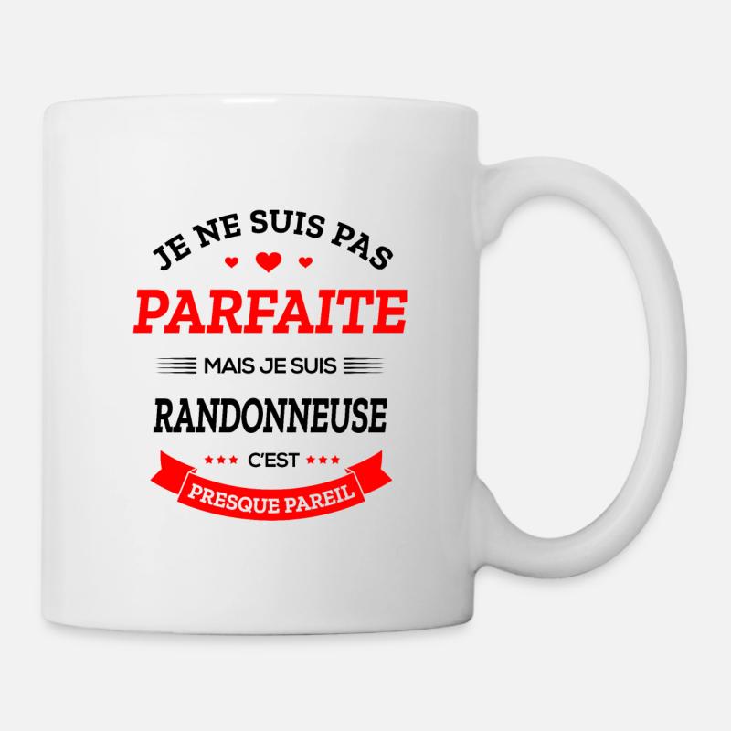 RANDONNEUSE PARFAITE - Mug blanc - blanc