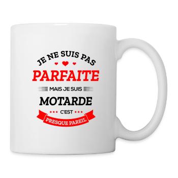 MOTARDE PARFAITE - Mug blanc - blanc - Droite