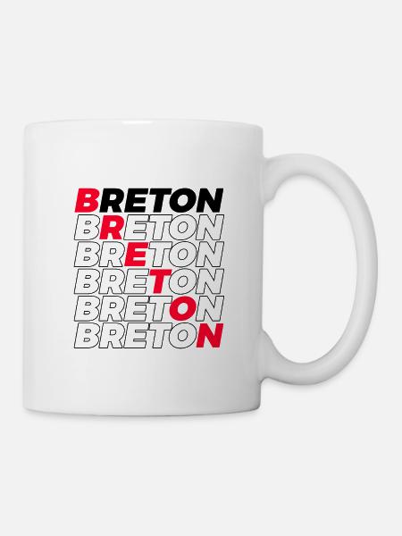 BRETON - Mug blanc - blanc