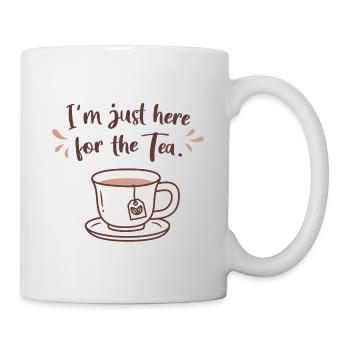 Ich bin nur hier für das Tee-Doodle - Tasse - Weiß - Rechts