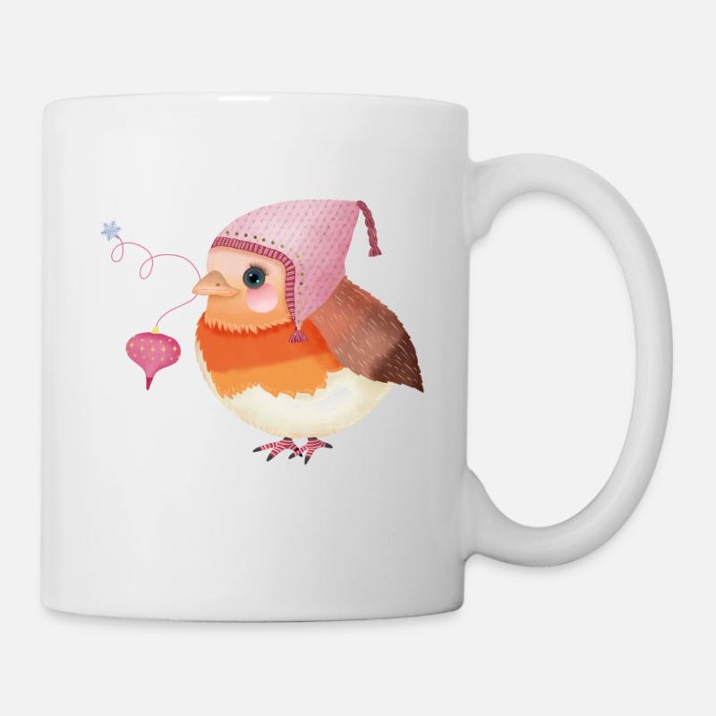Christmas robin - Mug - white