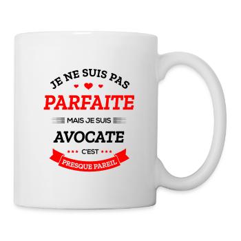AVOCATE PARFAITE - Mug blanc - blanc - Droite