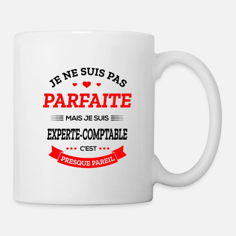 EXPERTE-COMPTABLE PARFAITE - Mug blanc - blanc