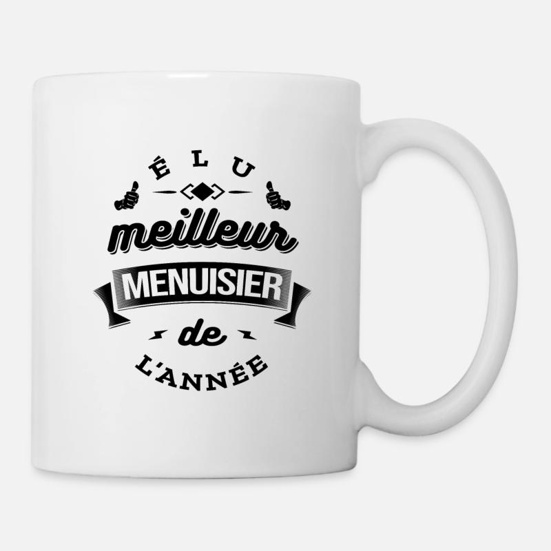 ÉLU MEILLEUR MENUISIER DE L'ANNÉE - Mug blanc - blanc