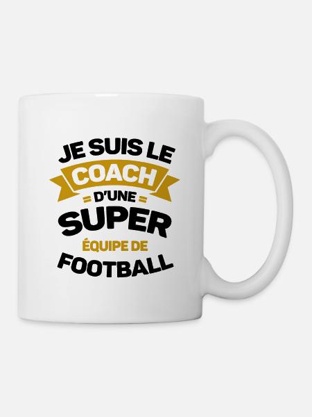 COACH D'UNE SUPER ÉQUIPE DE FOOTBALL - Mug blanc - blanc