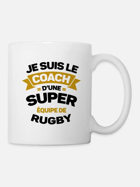 COACH D'UNE SUPER ÉQUIPE DE RUGBY - Mug blanc - blanc
