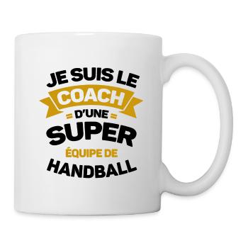 COACH D'UNE SUPER ÉQUIPE DE HANDBALL - Mug blanc - blanc - Droite