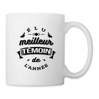 ÉLU MEILLEUR TÉMOIN DE L'ANNÉE - Mug blanc - blanc - Droite