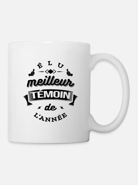 ÉLU MEILLEUR TÉMOIN DE L'ANNÉE - Mug blanc - blanc