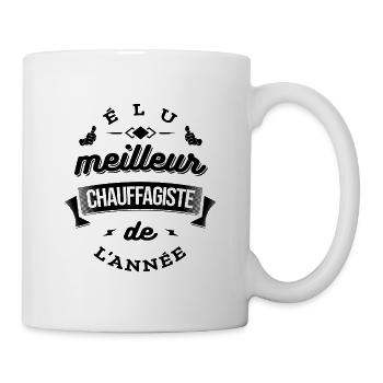 ÉLU MEILLEUR CHAUFFAGISTE DE L'ANNÉE - Mug blanc - blanc - Droite