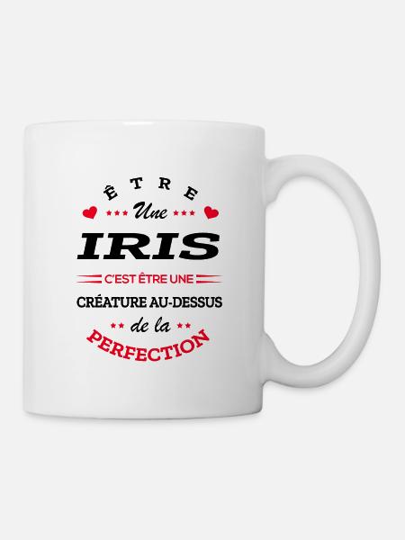 IRIS PARFAITE - NOM IRIS - Mug blanc - blanc