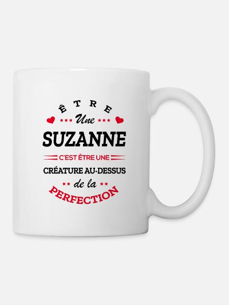 SUZANNE PARFAITE - NOM SUZANNE - Mug blanc - blanc