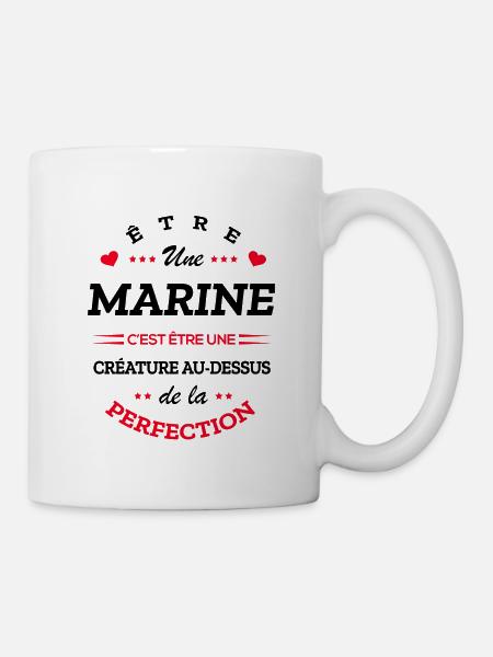 MARINE PARFAITE - NOM MARINE - Mug blanc - blanc