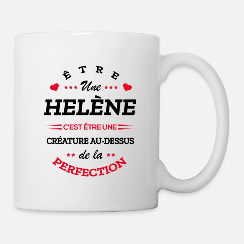 HELÈNE PARFAITE - NOM HELÈNE - Mug blanc - blanc