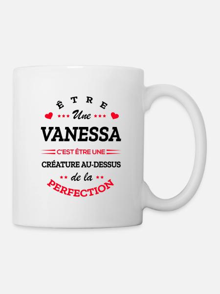 VANESSA PARFAITE - NOM VANESSA - Mug blanc - blanc