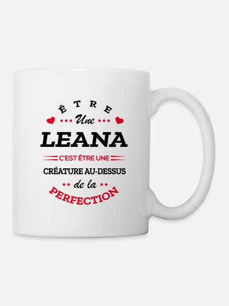 LEANA PARFAITE - NOM LEANA - Mug blanc - blanc