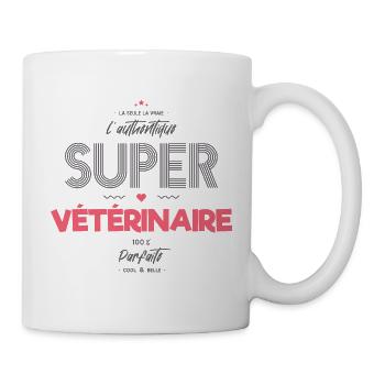 L authentique super vétérinaire - Mug blanc - blanc - Droite