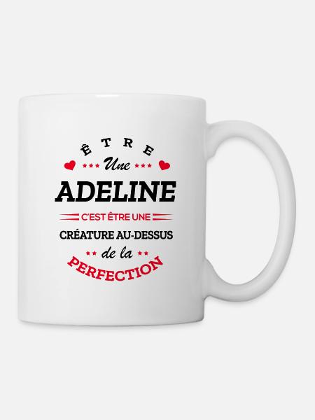 ADELINE PARFAITE - NOM ADELINE - Mug blanc - blanc