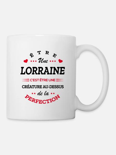 LORRAINE PARFAITE - NOM LORRAINE - Mug blanc - blanc