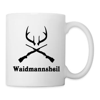 Waidmannsheil Jäger Jagd - Tasse - Weiß - Rechts