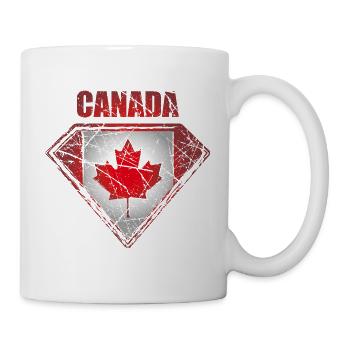 Canada Canada Superhero Flag Legend Vintage - Mug blanc - blanc - Droite
