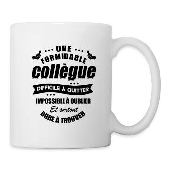 MEILLEURE COLLÈGUE IMPOSSIBLE À OUBLIER - Mug blanc - blanc - Droite