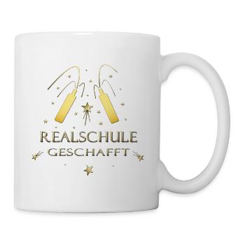 Realschule geschafft Realschulabschluss - Tasse - Weiß - Rechts
