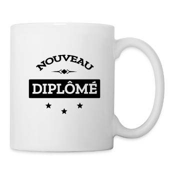NOUVEAU DIPLÔMÉ - Mug blanc - blanc - Droite