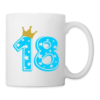 18 Krone 18e anniversaire 18 ans - Mug blanc - blanc - Droite