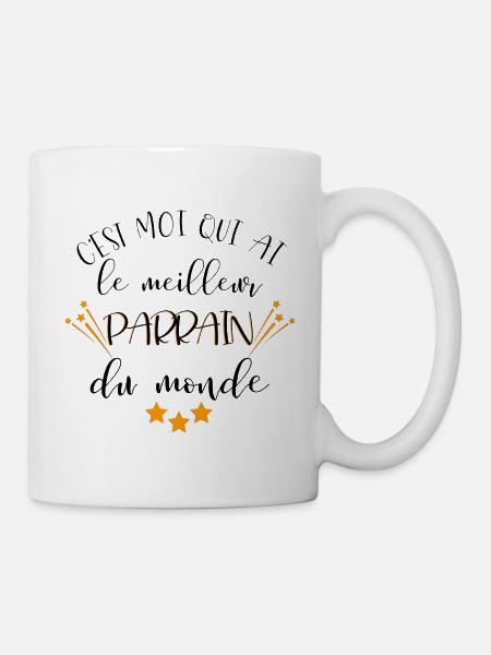 Meilleur parrain | Cadeau d'anniversaire filleul - Mug blanc - blanc