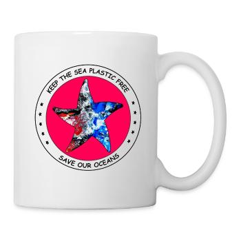 save our oceans - Tasse - Weiß - Rechts