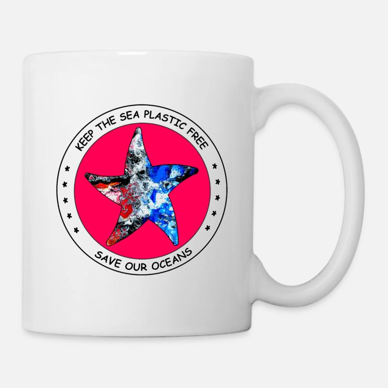 save our oceans - Tasse - Weiß